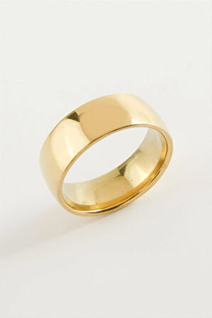 Çelik Alyans Yüzük 8 mm