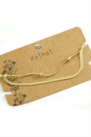 İtalyan Zincirli Lüks Çelik Halhal