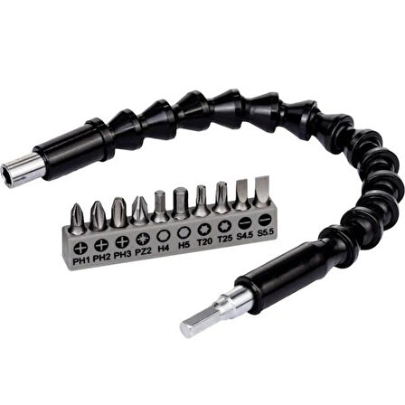 Esnek Şaftlı Tornavida Ucu Seti