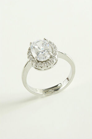 Karışık Lüks Zirkon Taşlı Ciddi İlişki Yüzüğü