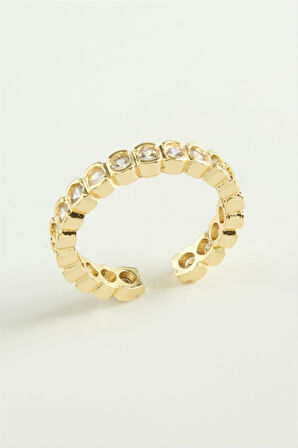 Karışık Lüks Baget Zirkon Taşlı Yüzük