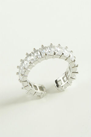 Karışık Lüks Baget Zirkon Taşlı Yüzük