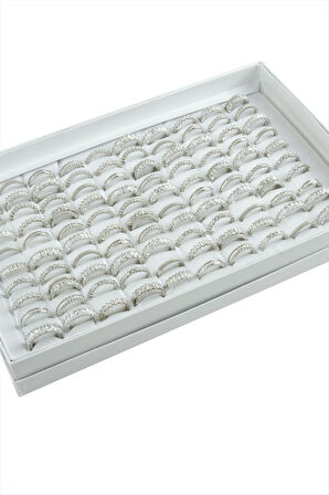 Karışık Lüks Baget Zirkon Taşlı Yüzük