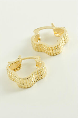 Yıldız Kilitli Halka Küpe