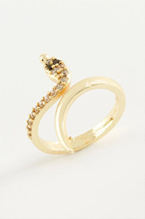 Yılan Zirkon Taşlı Yüzük