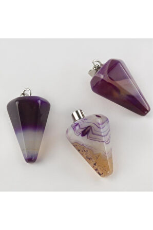 Akik Pandül Doğaltaş Kolye Ucu