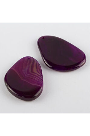 Özel Kesim Doğaltaş Plaka Akik Kolye Ucu