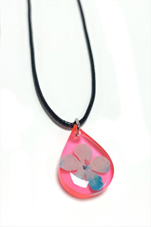 Kartopu Çiçeği Damla Epoksi Kolye