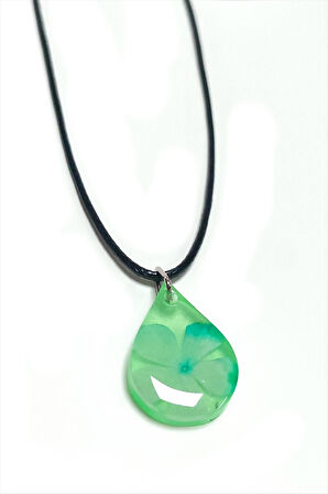 Kartopu Çiçeği Damla Epoksi Kolye