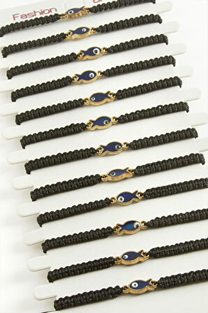 Balık Makrome Örgülü Bileklik