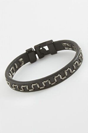 Labirent Kaliteli Suni Deri Bileklik