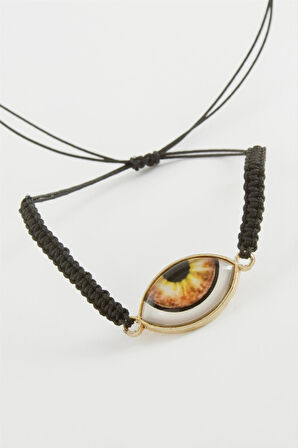 Göz Makrome Örgülü Bileklik