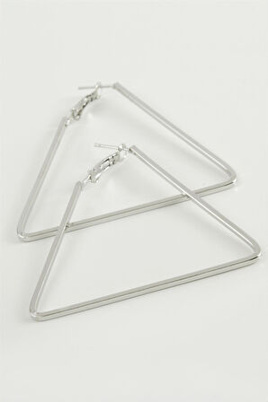 Üçgen Halka Küpe 6 cm