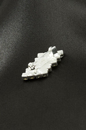 Zikzak Taşlı Broş