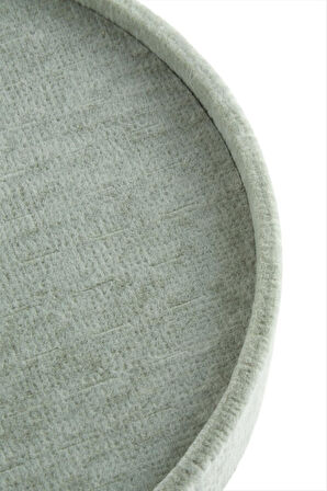 Yuvarlak Ahşap Anfora Kumaş Piercing Küpelik 20 cm