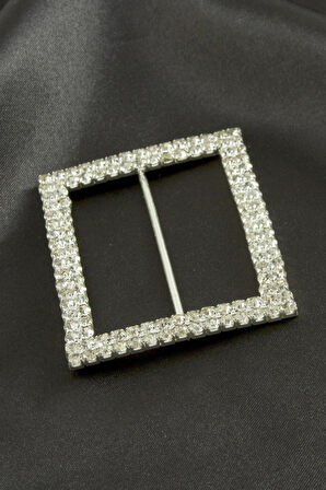 Dikdörtgen Taşlı Kemer Tokası 1 Adet