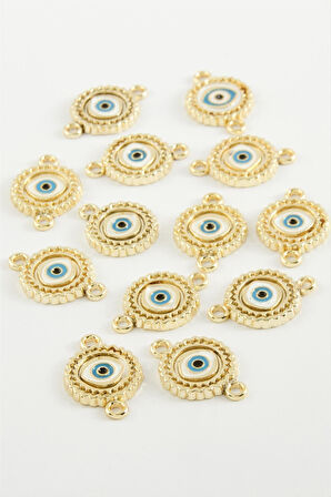 Göz Çift Kulplu Mineli Bileklik ve Kolye Ucu Aparatı 1 Adet