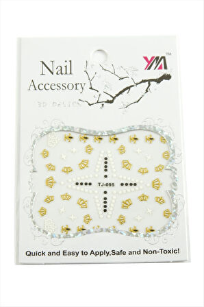 Taç Tırnak Aksesuarı Tattoo Sticker