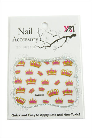 Taç Tırnak Aksesuarı Tattoo Sticker