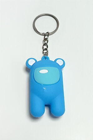 Ayıcık Astronot Silikon Anahtarlık