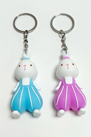 Tavşan Silikon Anahtarlık