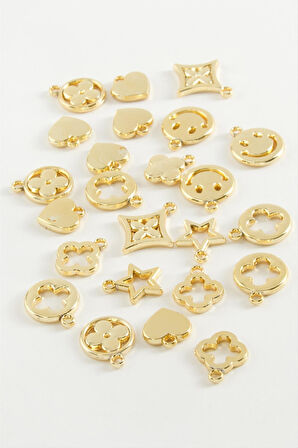 Karışık Tek Kulplu Metal Bileklik ve Kolye Ucu Aparatı 1 Adet