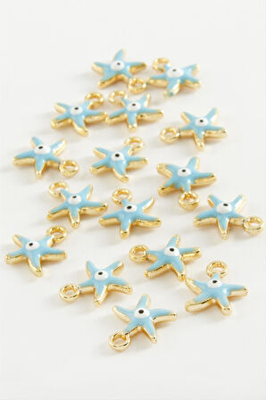 Deniz Yıldızı Tek Kulplu Mineli Bileklik ve Kolye Ucu Aparatı 1 Adet