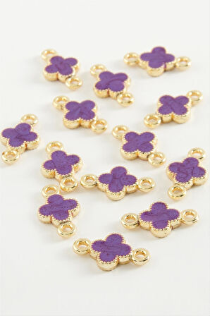 Çiçek Çift Kulplu Mineli Bileklik ve Kolye Ucu Aparatı 1 Adet