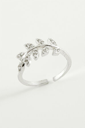 Yaprak Zirkon Taşlı Yüzük