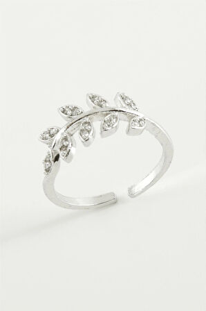 Yaprak Zirkon Taşlı Yüzük