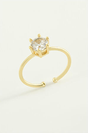 Zirkon Tektaşlı Yüzük