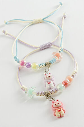 2 Adet Labubu Lüks İp Bileklik