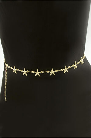 Deniz Yıldızı Metal Zincir Kemer