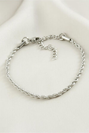 Burgulu Çelik Bileklik