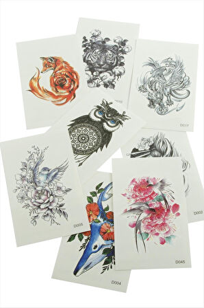 Karışık Tattoo Dövme Sticker