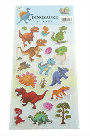 Dinazor Kabartmalı Sticker