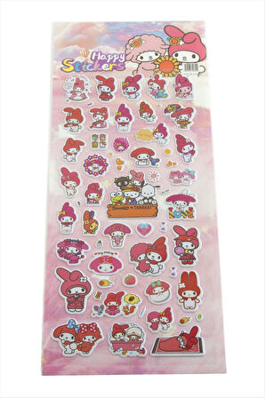 Happy Kabartmalı Sticker