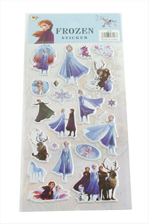 Firozen Kabartmalı Sticker