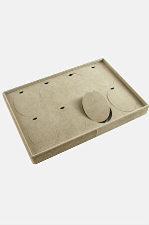 8 Adet Anfora Kumaş Yatay Ayaklı Kolye Standı