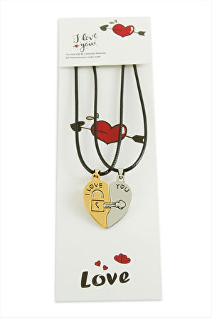 Kalp Arkadaşlık Kolyesi (Çift Kolye)