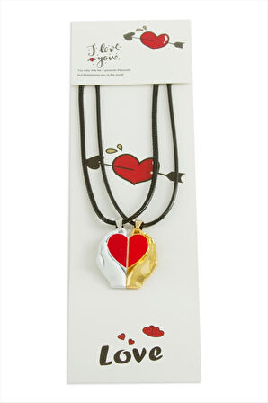 Kalp Arkadaşlık Kolyesi (Çift Kolye)