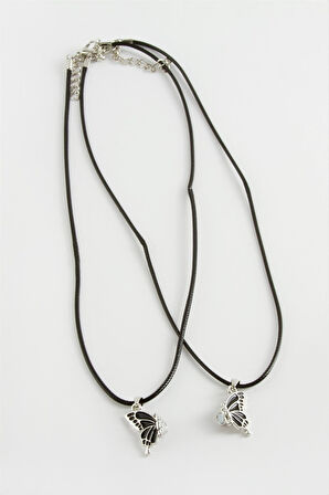 Kelebek Arkadaşlık Kolyesi (Çift Kolye)