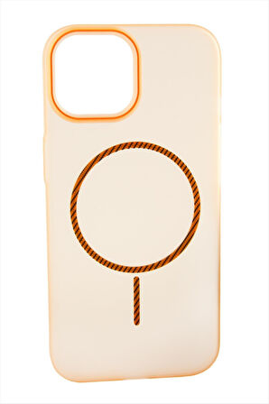 iPhone 15 Pro Max Buzlu Magsaff Kapak Kılıf