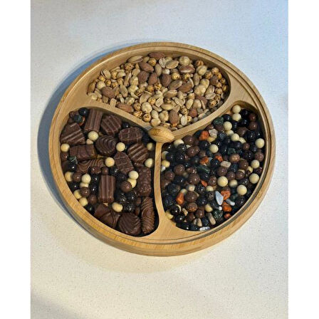 Kapaklı 3 Bölmeli Çerezlik