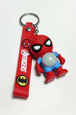 Süper Kahraman Işıklı Silikon Anahtarlık