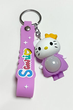 Çzgflm Karakteri Işıklı Silikon Anahtarlık