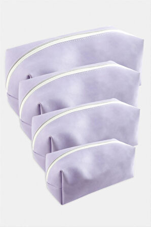 4 Adet El Tutmalı Makyaj Çantası