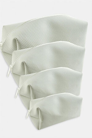 4 Adet El Tutmalı Makyaj Çantası