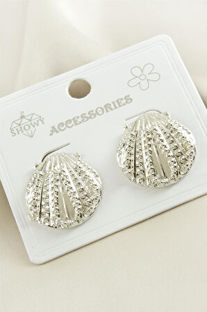 İstiridye Metal Küpe