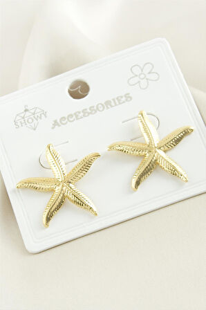 Deniz Yıldızı Metal Küpe